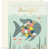 Ginger P Designs - Rainbow Fish Encouraging Greeting Card