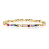 Sahira Jewelry Rainbow Tennis Bracelet