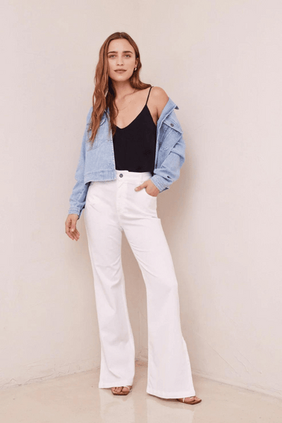 Bella Dahl Cleo Side Slit Jean - White
