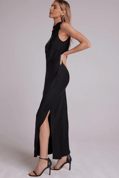 Bella Dahl Mock Neck Column Dress - Black