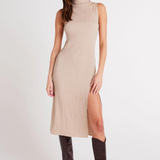 Bella Dahl Mock Neck Dress - Light Oak