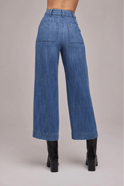 Bella Dahl Saige Wide Leg Crop - Vintage Streaky Wash