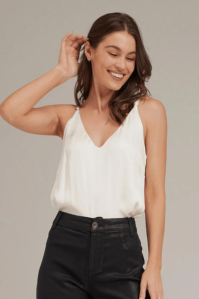 Bella Dahl V-Neck Cami - Ivory White