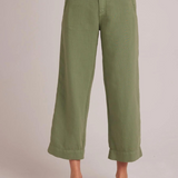 Bella Dahl Claire Welt Pocket Crop Pants - Lush Foliage