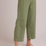 Bella Dahl Claire Welt Pocket Crop Pants - Lush Foliage