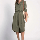 Bobbie Midi Dress - Olive Tree