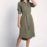 Bobbie Midi Dress - Olive Tree