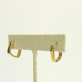 C&P Accessories Small Square Hinge Hoop Earrings - Gold