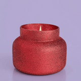 Capri Blue Volcano Red Glitter Signature Jar