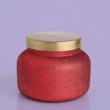 Capri Blue Volcano Red Glitter Signature Jar