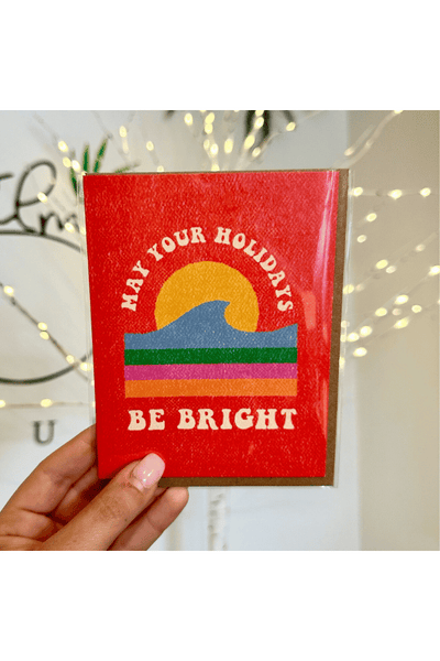 Daydream Prints May Your Holidays Be Bright - Holiday Card
