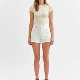 Daze Troublemaker High Rise Short - Vanilla