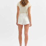 Daze Troublemaker High Rise Short - Vanilla
