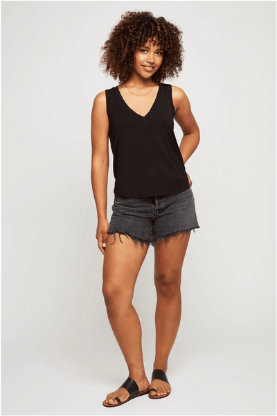 Gentle Fawn Coast V-Neck Tank - Black