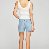 Gentle Fawn Delia Ribbed Knit Striped Tank - Poolside Stripe