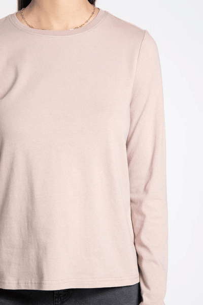 Grayson Long Sleeve Tee - Mauve Mist
