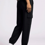 Justine Cargo Joggers - Black