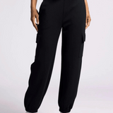 Justine Cargo Joggers - Black