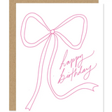 Maddon & Co Pink Bow Birthday Greeting Card