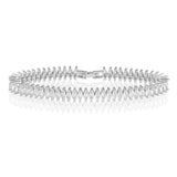 Sahira Jewelry Maisley Tennis Bracelet - Silver
