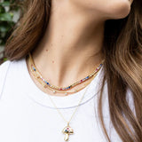Sahira Jewelry Rainbow Tennis Necklace
