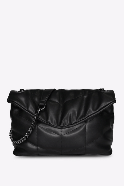 Mersi Vegan Leather Mila Shoulder Bag - Black