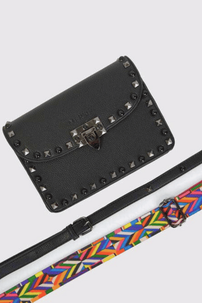 Mersi Vegan Leather Ruby Crossbody - Black