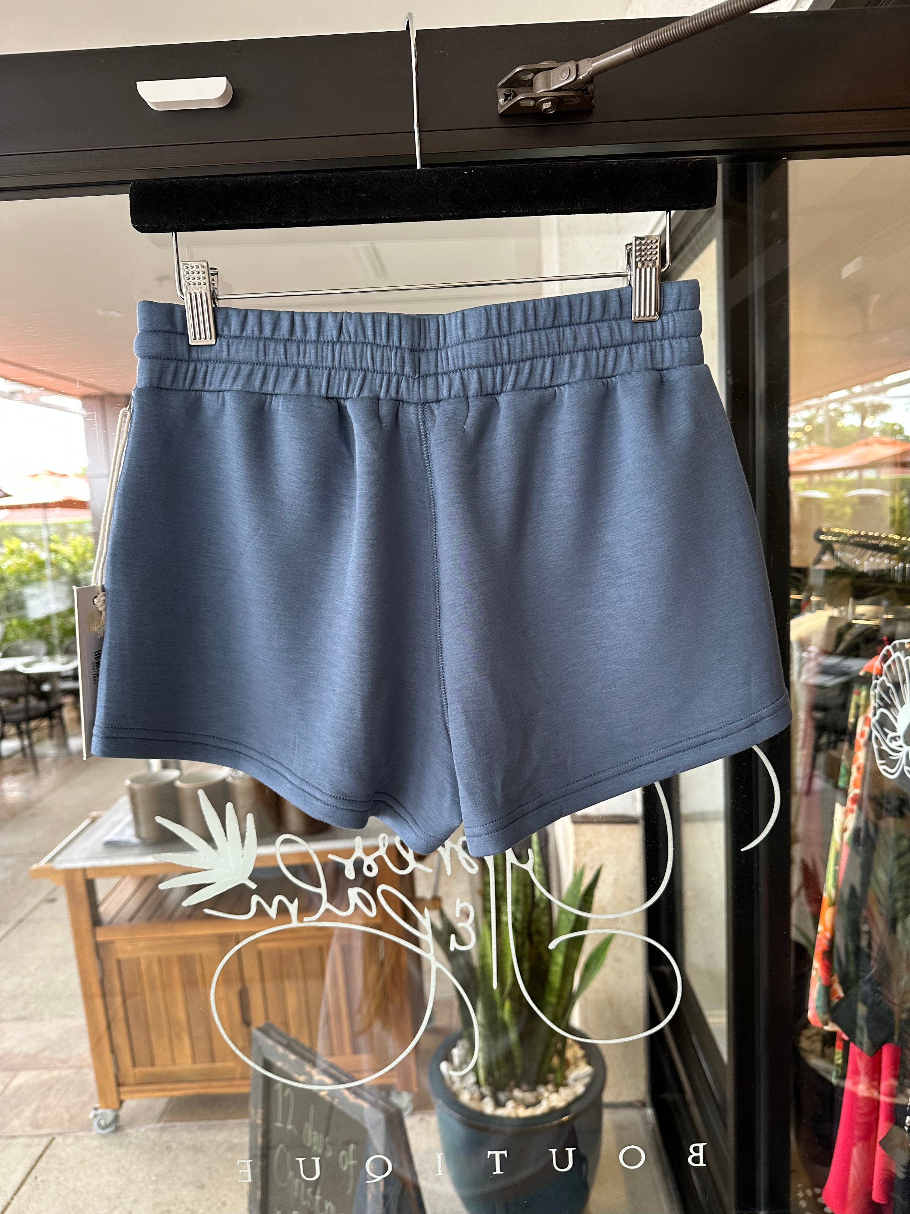 Ocean Drive Cloud Fleece Shorts - Blue Jean back side