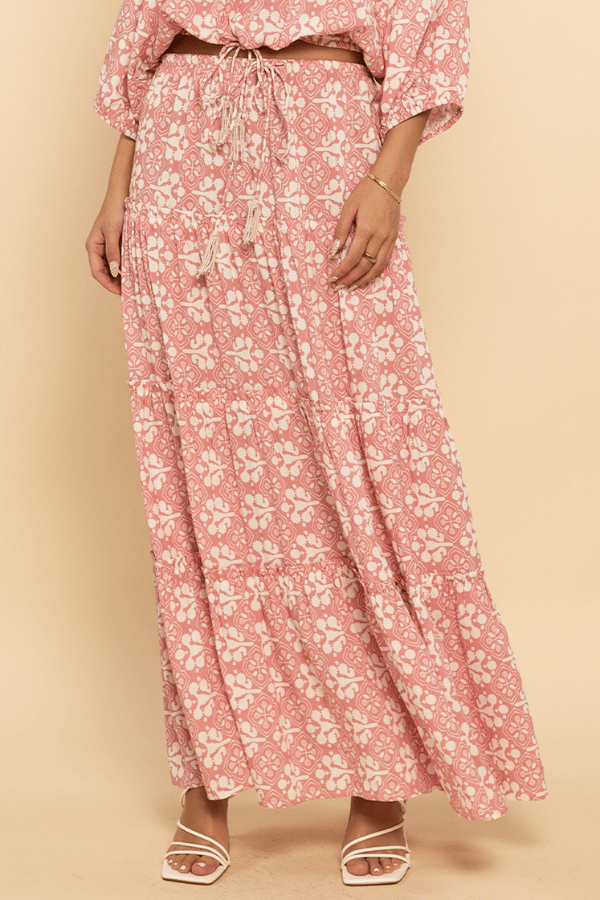 Shore Rosa Maxi Skirt - Rose Quartz
