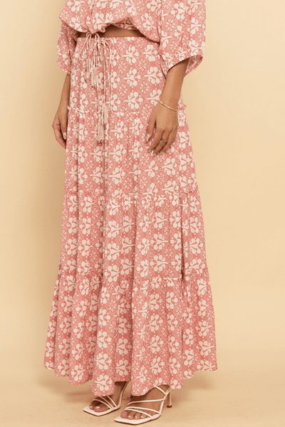 Shore Rosa Maxi Skirt - Rose Quartz