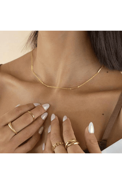 Splash Jewelry Gravity Necklace - Gold