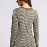 Stacy Long Sleeve Tee - Sea Turtle Stripe