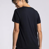 Tatiana V-Neck Tee - Black