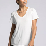 Tatiana V-Neck Tee - White