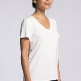 Tatiana V-Neck Tee - White