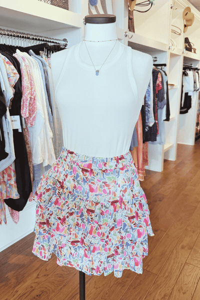 Willa Story Cora Skirt - Multi Color Pink