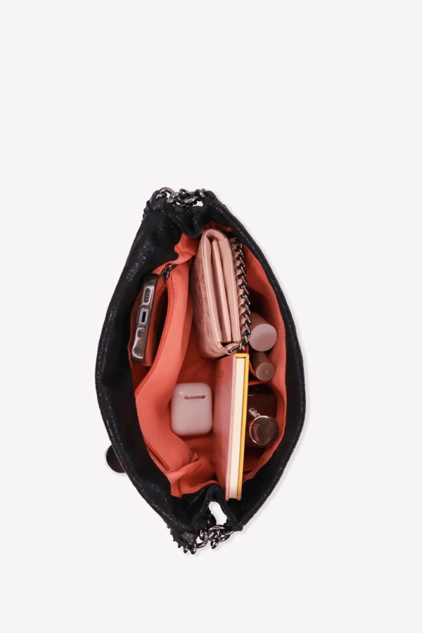 Mersi Vegan Leather Alicia Crossbody - Black