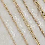 Maive Small Paperclip Chain Bracelet - Gold