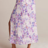 Bella Dahl Linen High Waist Maxi Skirt - Iris Floral