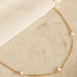 Maive Pearl by the Yard Necklace - Gold