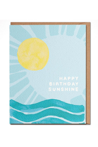 Daydream Prints Happy Birthday Sunshine - Beach Birthday Card