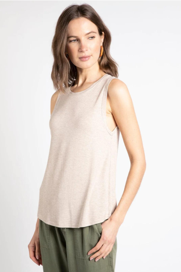 Euclid Tank - Heather Oatmeal